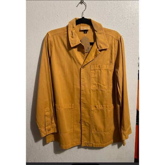 517 Universal Thread Mustard Chore Jacket – Utility Workwear Style Outerwear - Picture 3 of 4